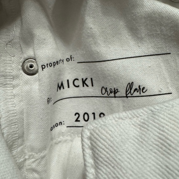 ETICA White Micki Crop Flare Jeans for Women NWT - Picture 6 of 8